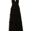 Women's Mesh Strapless Long Dress