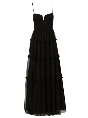 Women's Mesh Strapless Long Dress