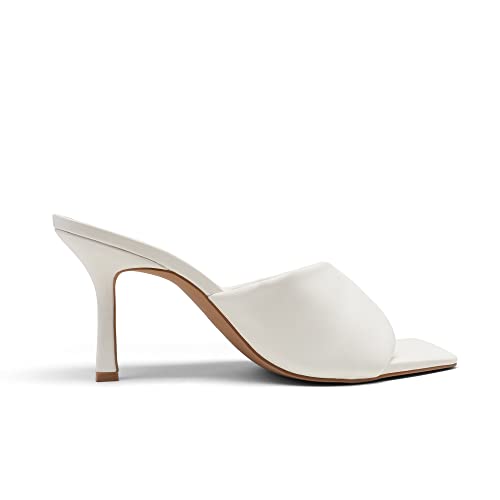 21j5OVsYqxL.jpg Women??s High Stilettos Heels Mules Open Square Toe Slip On Comfort Sexy Dress Pumps Sandals Evening Party Prom Dance Shoes