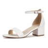 310PbLUOtEL.jpg Women's Open Toe Ankle Strap Low Block Chunky Heels Sandals