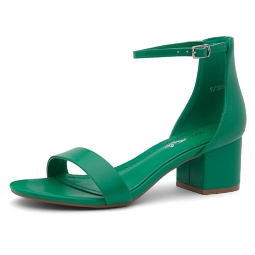 310n1MvMGiL.jpg Women??s Low Heels ?C Open Toe Chunky Block Heeled Sandals with Ankle Strap | Comfortable Dressy Short Heels for Prom, Wedding,