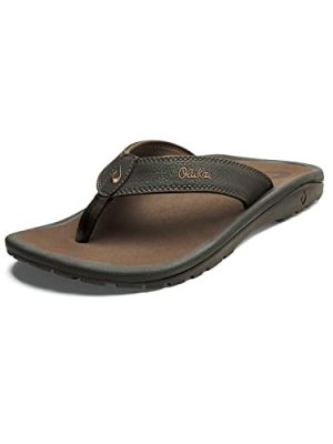 Ohana Men's Beach Sandals, Water Resistant Flip Flops, Arch Support & Comfort Fit, Lightweight & Durable, Enhanced Grip &