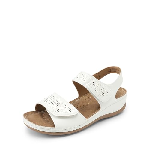 312bYmKz1OL.jpg Women's Comfortable Dressy Flats Sandals Open Toe One Band Casual Walking Sandals for Summer