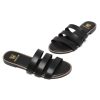 3130fbMs0vL.jpg Women's Flat Sandals Dressy Open Toe Round Toe Slide Sandals Comfortable Casual Beach Slip on Slippers for Summer