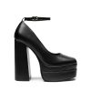 313LLe-ExTL.jpg Women's Platform High Heels Closed Toe Chunky Block Pumps Square Toe Ankle Strap Dress Fashion Party Y2K Shoes