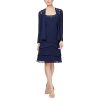 314ZCo2TNDL.jpg Women's Mother of The Bride Jacket Dress with Sequined Cut Out Shoulder