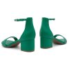 3154S2rnvfL.jpg Women??s Low Heels ?C Open Toe Chunky Block Heeled Sandals with Ankle Strap | Comfortable Dressy Short Heels for Prom, Wedding,