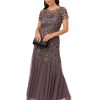 3160yDFcoL.jpg Women's Bead Long Dress with Godets