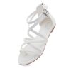 316dDjn7bwL.jpg Gladiator Sandals for Women ??Strappy Flat Sandals with Ankle Strap & Back Zipper | Fisherman Thong Strappy Style for Walking, &