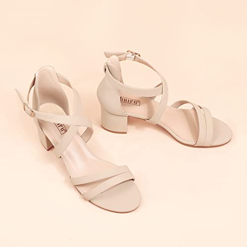 316xg8AYASL.jpg Women's Block Low Chunky Heel Strappy Sandals Open Toe Ankle Strap Dress Wedding Evening Shoe for Women Bridal
