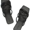 317Sd-sM-0L.jpg Women's Flat Sandals Strappy Square Open Toe Slide Sandals Dressy Comfortable Wide Feet Friendly