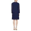 317y1FelCbL.jpg Women's Mother of The Bride Jacket Dress with Sequined Cut Out Shoulder
