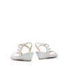 Strappy Wrapped Dressy Wedge Sandals, Comfortable Ankle Strap Open Toe Evening Dress Wedding Dance Summer Shoes
