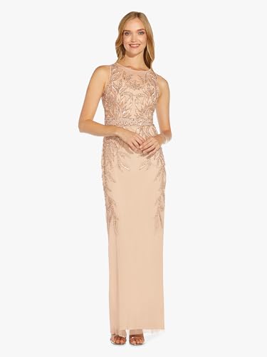 Women's Beaded Column Long Dress