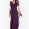 31CVqJXarJL.jpg Female Long Sheer Matte Jersey Beaded Flutter Sleeve