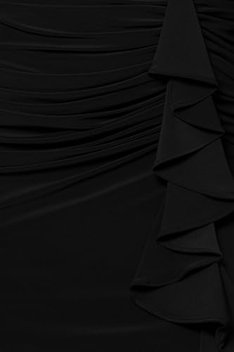 31FPeyJxVIL.jpg Women's Long Stretchy Sleeveless V-Neck Ruched Wrap Dress