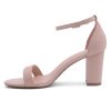 31IQWkVmCXL.jpg Women's Low Heels - 3-Inch Chunky Block Heeled Sandals with Ankle Strap | Open Toe Short Heels | Comfy Dressy Strappy Sandals