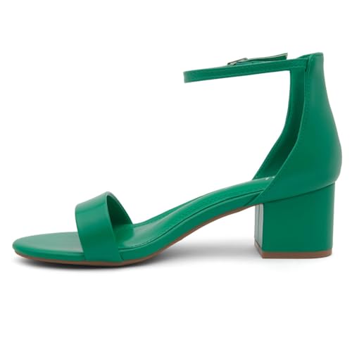 31KKCXpiKBL.jpg Women??s Low Heels ?C Open Toe Chunky Block Heeled Sandals with Ankle Strap | Comfortable Dressy Short Heels for Prom, Wedding,