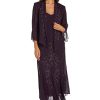 Womens Chiffon Beaded Dress with Jacket