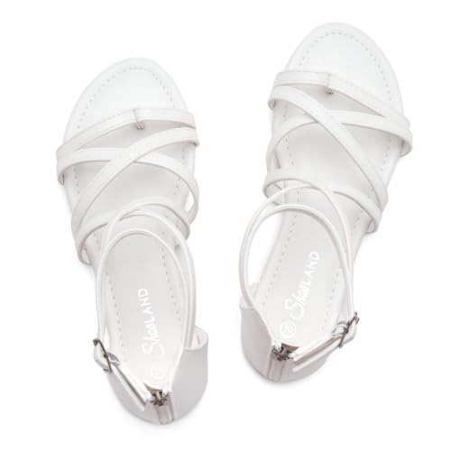31QZLi3V40L.jpg Gladiator Sandals for Women ??Strappy Flat Sandals with Ankle Strap & Back Zipper | Fisherman Thong Strappy Style for Walking, &