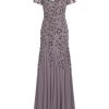 31R8YKL6H0L.jpg Women's Bead Long Dress with Godets