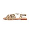31RZPqh57UL.jpg Women's Metallic Braided Slingback Sandals Casual Strappy Sandals