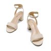 Women's Open Toe Ankle Strap Low Block Chunky Heels Sandals Party Dress Pumps Shoes
