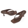 31UkCrahz2L.jpg Women??s Kitten Heels Flip Flops Slip On Open Toe Low Heels Thong Square Slide Summer Fashion Party Heeled Dressy Sandals for