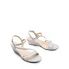 Strappy Wrapped Dressy Wedge Sandals, Comfortable Ankle Strap Open Toe Evening Dress Wedding Dance Summer Shoes