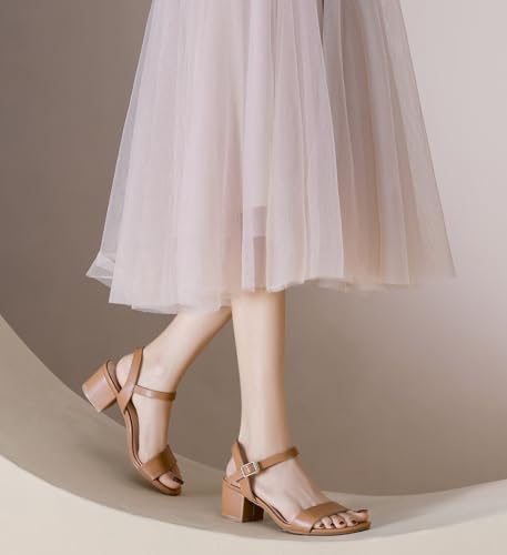 Women's Open Toe Ankle Strap Glitter Low Block Chunky Heels Sandals Dress Pumps Shoes