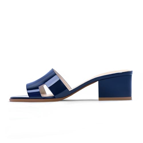 Women's Chunky Open Toe Low Block Heels Kitten Dressy Heels for Women Low Heel Sandals for Women Summer Comfy Heels