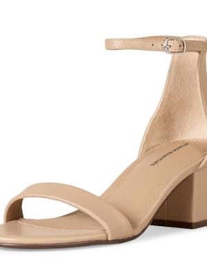 Women's Two Strap Heeled Sandal