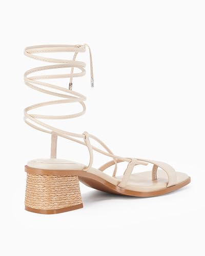 Womens Strappy Heels Thong Gladiator Flat Sandals Dressy Summer Low Chunky Block Heeled Roman Shoes
