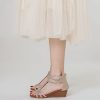 31gV32IZEnL.jpg Wedges for Women Sandals Bohemia Open Toe Roman Low Heel Zipper Back Platform Summer Dress Women??s Beach Sandals