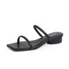 31k6KgK-ywL.jpg Square Open Toe Heeled Sandals Women Two Strap Chunky Heel Sandals for Women Low Block Heel Sandal Dressy