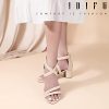 31kkZjRLsRL.jpg Women's Block Low Chunky Heel Strappy Sandals Open Toe Ankle Strap Dress Wedding Evening Shoe for Women Bridal