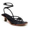 31nIrhLRGML.jpg Womens Strappy Heels Sandals Thong Gladiator Square Open Toe Low Kitten Heeled Criss Cross Ankle Strap Summer Dress Wedding