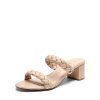 31oh631LwkL.jpg Women's Two Braided Strap Low Heels for Women Open Toe Block Chunky Heels Sandals Holiday Party Wedding Dress Pumps Shoes