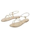 31rbhTgGdL.jpg Women's Metallic Strappy Flat Sandals Open Toe Dressy Summer Beach Thong Slides
