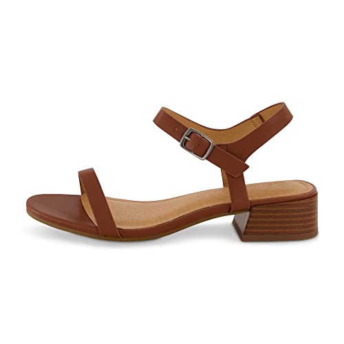 Women's Fontana one band block heel sandal +Memory Foam, Wide Widths Available