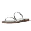 31vRaYyJf8L.jpg Women's Paris Square Toe Two Strap Flat Sandal