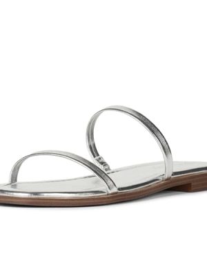 Women's Paris Square Toe Two Strap Flat Sandal