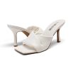 31wzN6p8VoL.jpg Women??s High Stilettos Heels Mules Open Square Toe Slip On Comfort Sexy Dress Pumps Sandals Evening Party Prom Dance Shoes