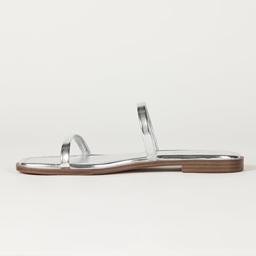 31xuYbkc25L.jpg Women's Paris Square Toe Two Strap Flat Sandal