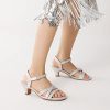 Girls Sandals Low Heel Dress Open Toe Sandals Flower Wedding Party for Little Kid/Big Kid