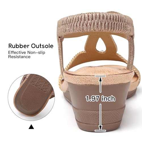 412SlWOL3NL.jpg Wedge Sandals for Women Dressy: Summer Low Wedges Comfortable Open Toe Sandals