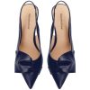 412ofjKWCL.jpg Women's Slingback Heels with Bow Pointed Toe Pumps with Elasticated Strap 3.3" High Heels for Evening Dress Shoes
