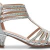 415TaF6sbL.jpg Girl's Cute Adorable Strappy Glitter Open Toe Heel Sandals - Adjustable buckle