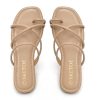 415li7nUQZL.jpg Strappy Sandals for Women Square Open Toe Flip Flops Comfortable Flat Sandals Toe Ring Thong Sandals for women