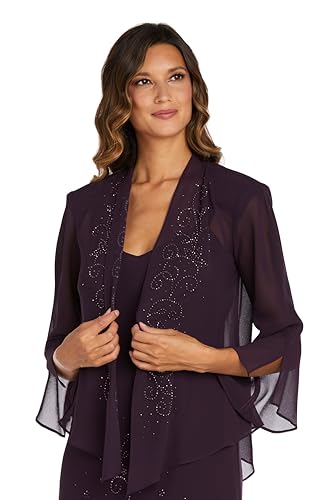 Womens Chiffon Beaded Dress with Jacket